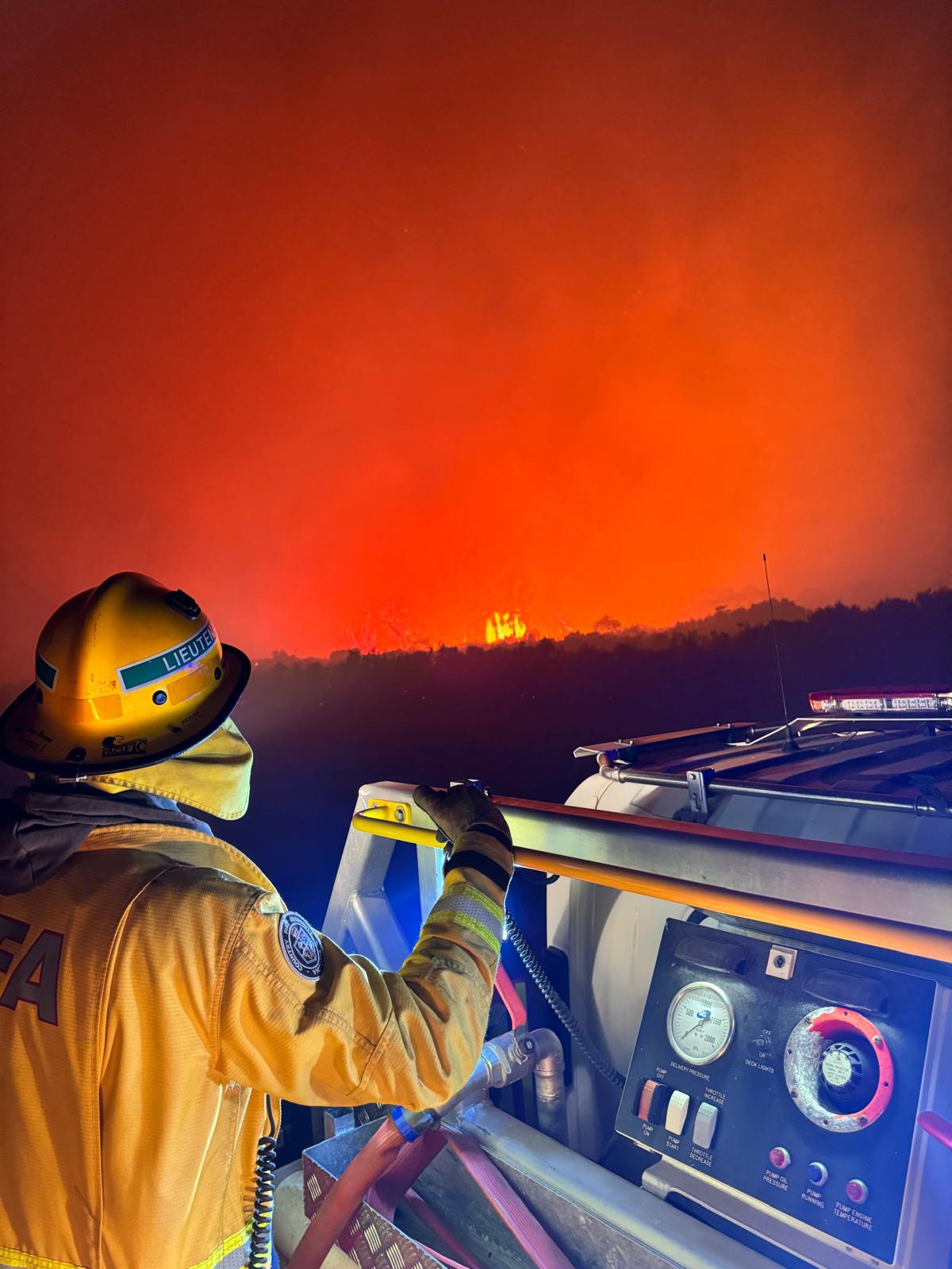 Fire at Blanket Bay - January 2025