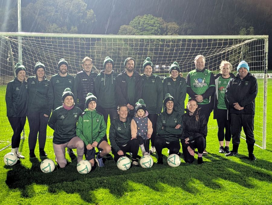 Otway Rovers Training with Cr Schram